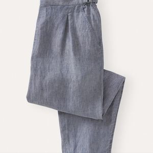 Poetry | Blue Linen Tapered Trouser